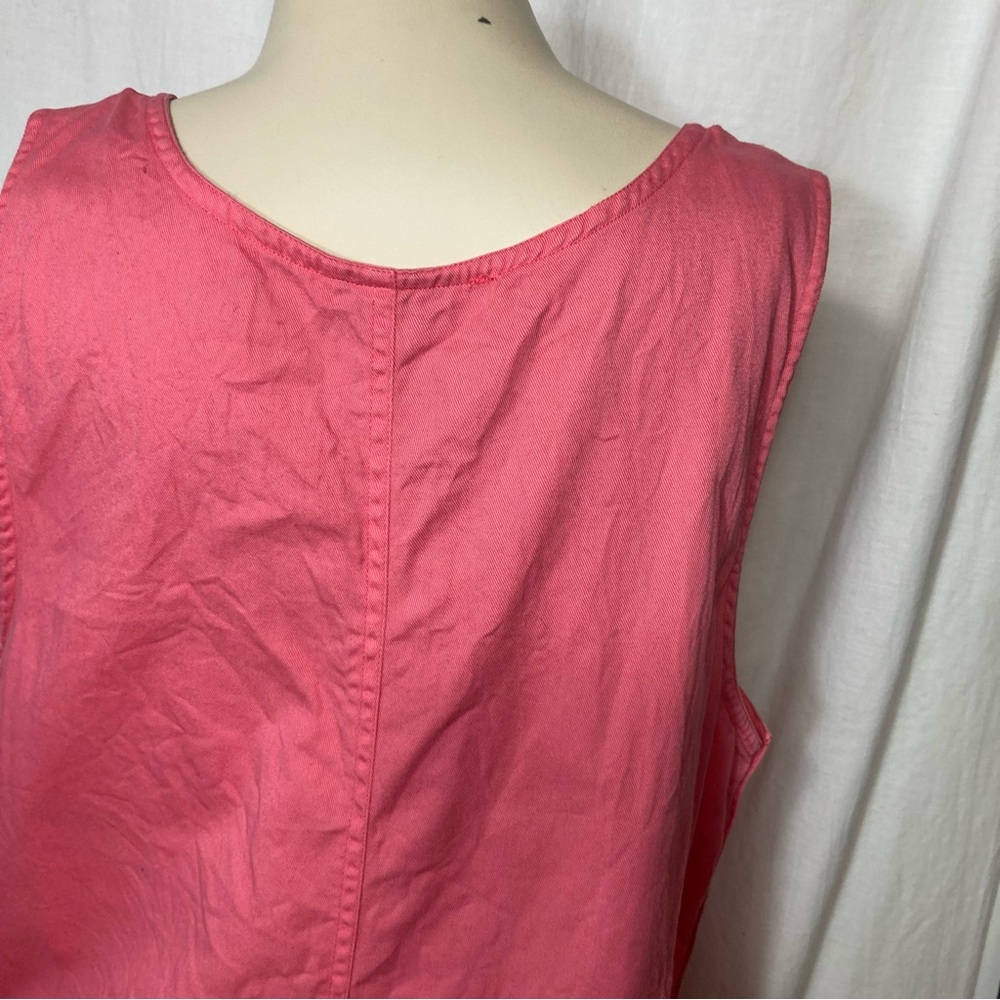 Basic Editions 90s vintage pink embroidered dress medium - Picture 8 of 9